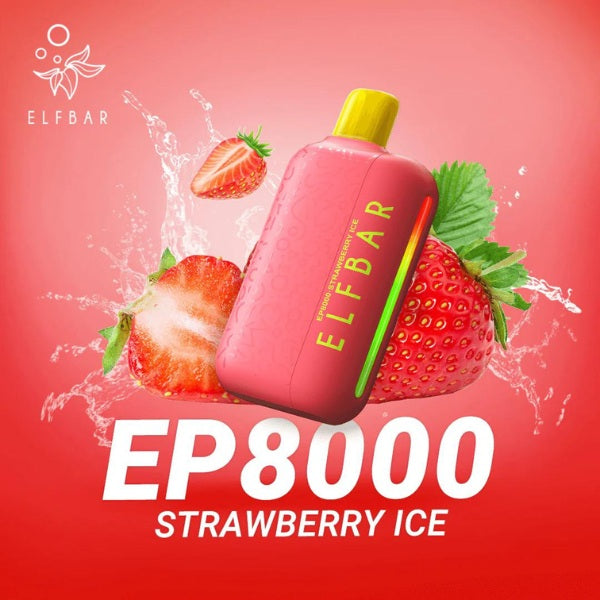 strawberry ice elf bar disposable vape Strawberry Raspberry Cherry Ice