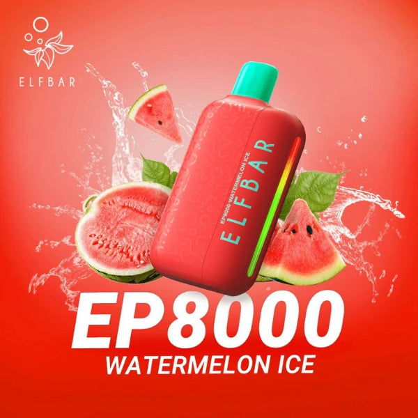 Elf Bar EP8000 Watermelon Ice Prefilled Vape