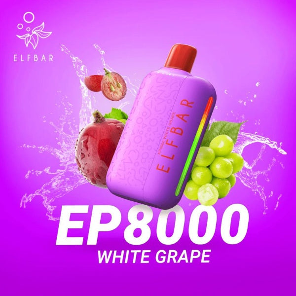 Elf Bar EP8000 White Grape Prefilled Vape