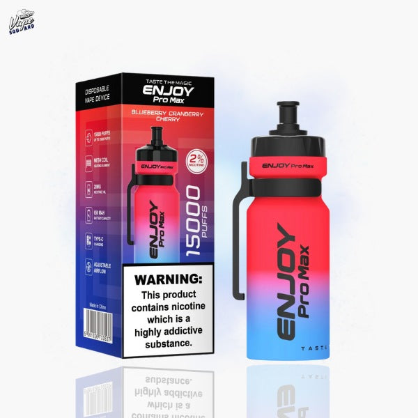 enjoy vape disposable Enjoy Pro Max 15000 Blueberry Cherry Cranberry
