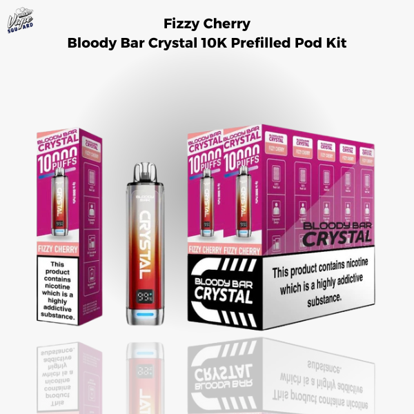 Fizzy Cherry Bloody Bar Crystal 10K Prefilled Pod Kit