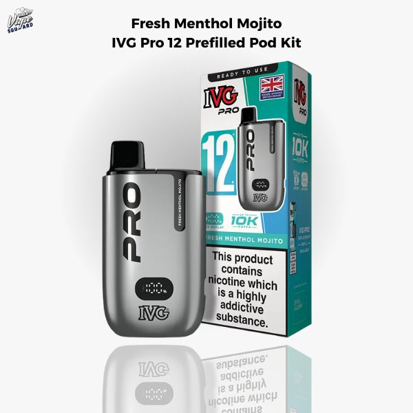 Fresh Menthol Mojito IVG Pro 12 Prefilled Pod Kit