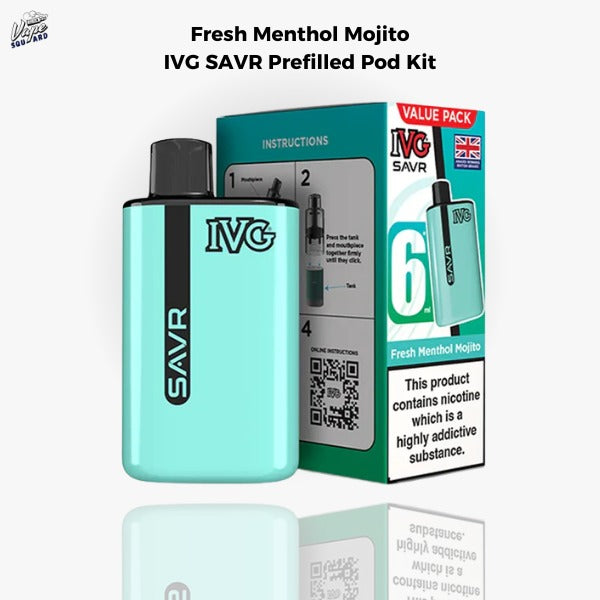 Fresh Mint IVG SAVR Prefilled Pod Kit