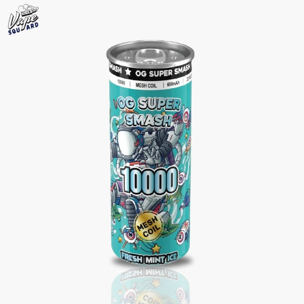Fresh Mint Ice OG Super Smash 10000 Puffs Prefilled Vape