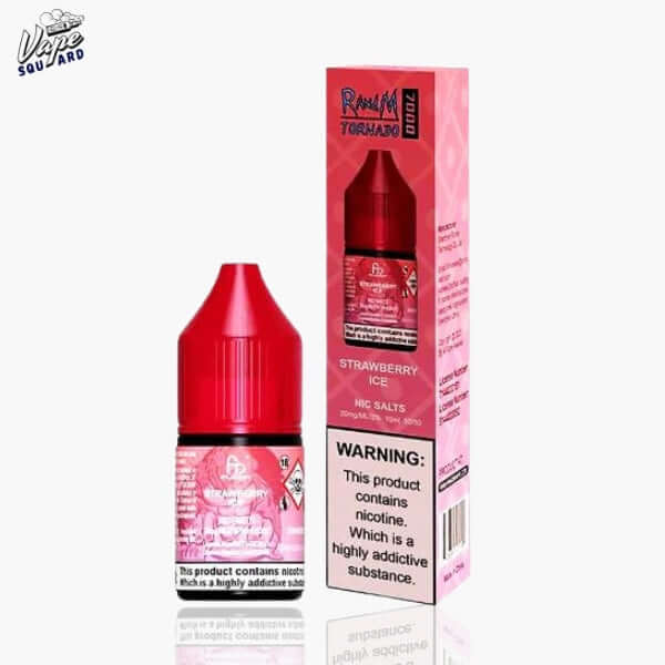 Strawberry Ice Fumot RandM Tornado 7000 Nic Salts 10ml (Box of 10)