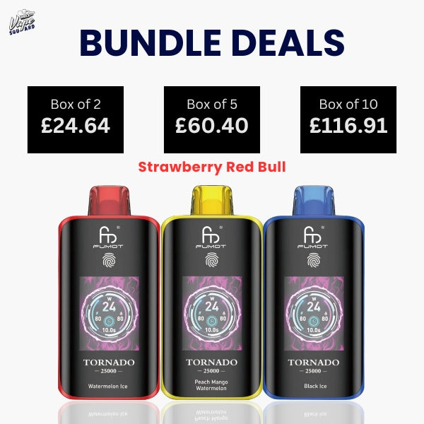Fumot Tornado 25000 Strawberry Red Bull Prefilled Vape