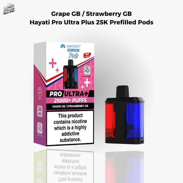 Grape GB / Strawberry GB Hayati Pro Ultra Plus 25K Prefilled Pods