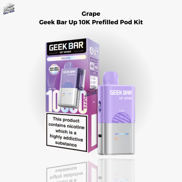 Grape Geek Bar Up 10K Prefilled Pod Kit