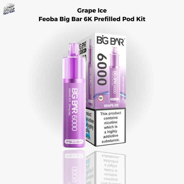Grape Ice Feoba Big Bar 6K Prefilled Pod Kit