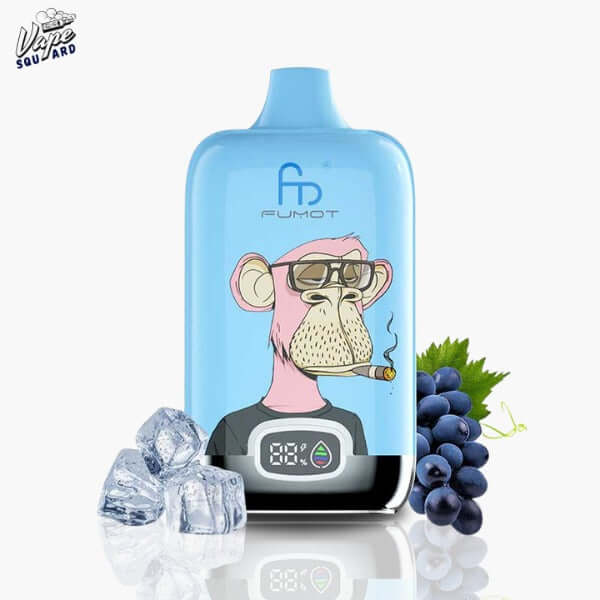 Grape Ice Fumot Digital Box 12000 Prefilled Vape