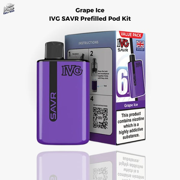 Grape Ice IVG SAVR Prefilled Pod Kit
