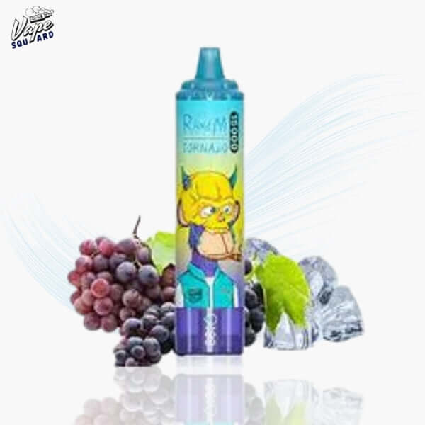 Grape Ice RandM Tornado 15000 Puffs Prefilled Vape