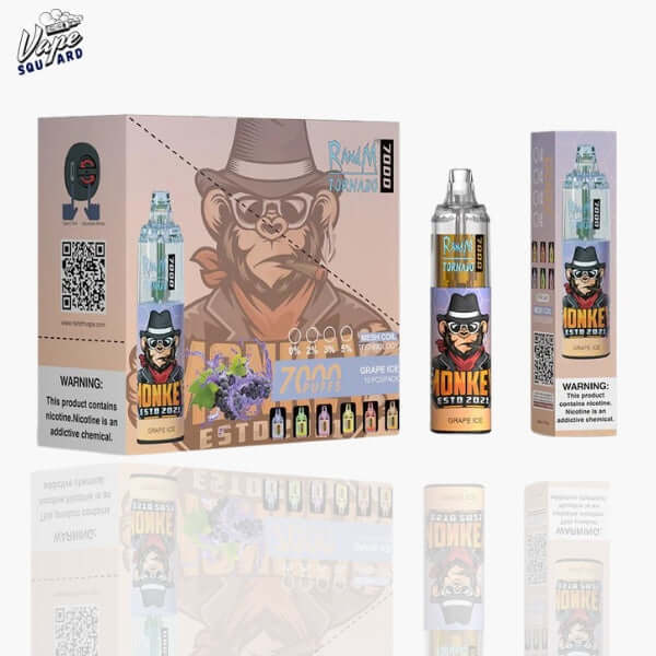 Grape Ice RandM Tornado 7000 Puffs Prefilled Vape