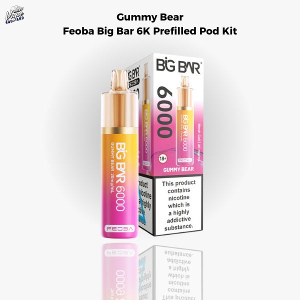 Gummy Bear Feoba Big Bar 6K Prefilled Pod Kit