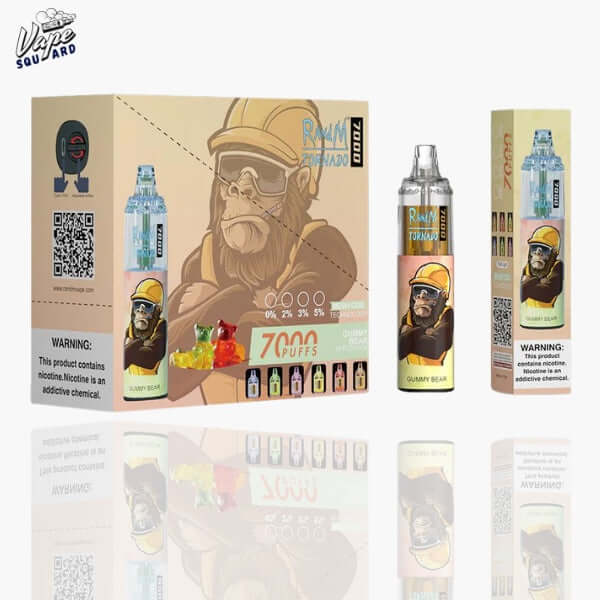 Gummy Bear RandM Tornado 7000 Puffs Prefilled Vape