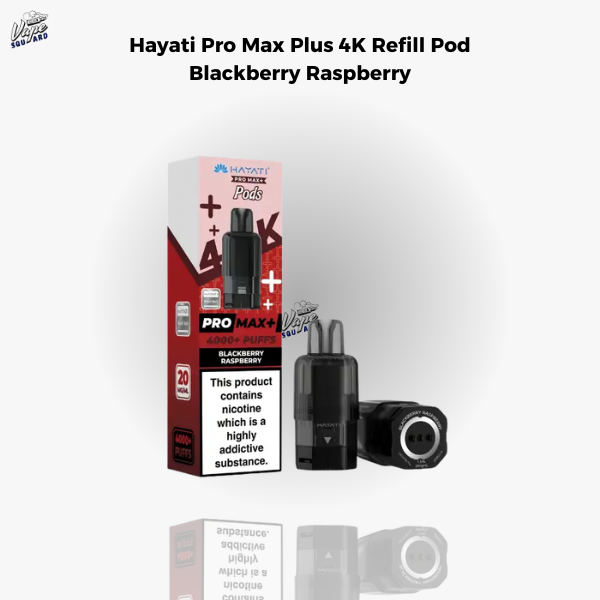Hayati Pro Max Plus 4K Blackberry Raspberry Refill Pods