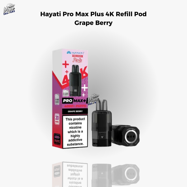 Hayati Pro Max Plus 4K Grape Berry Refill Pods