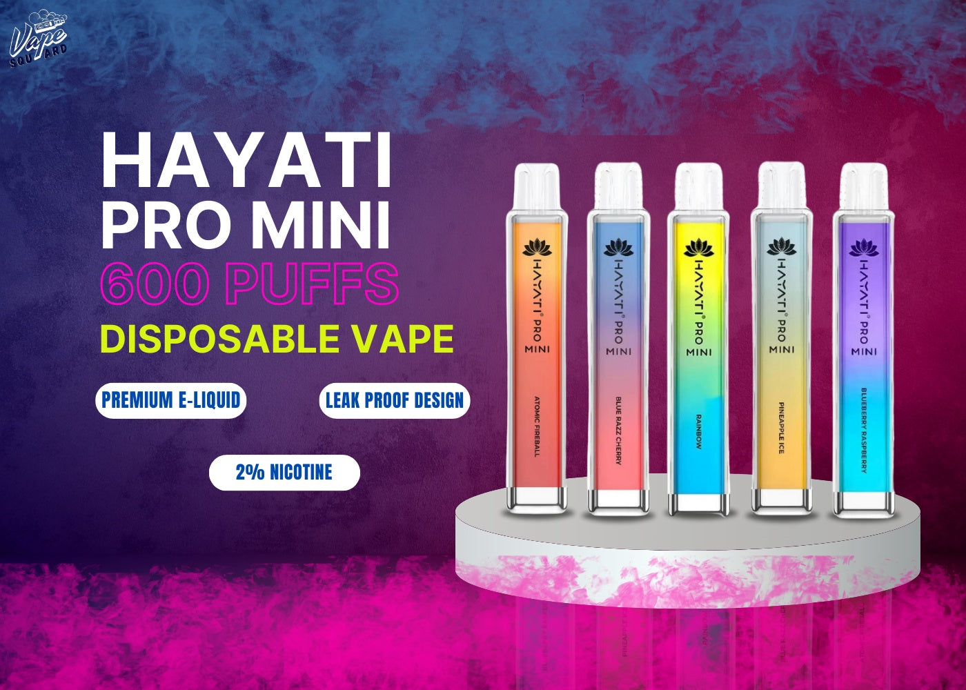 Hayati Pro Mini 600 and Buy 20mg Hayati Pro Mini Disposable Vaping Device 600 Puffs