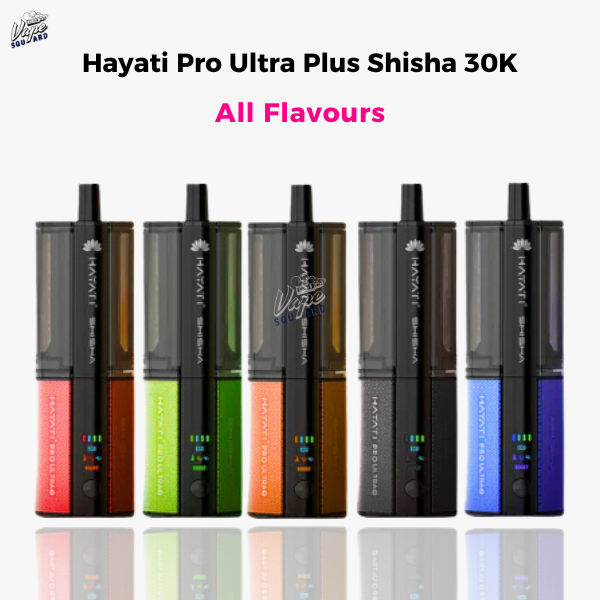 Apple Mint Grape / Peach Grape Mint Hayati Pro Ultra Plus Shisha 30K Prefilled Pod Kit