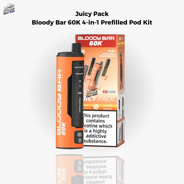 Juicy Pack Bloody Bar 60K 4-in-1 Prefilled Pod Kit