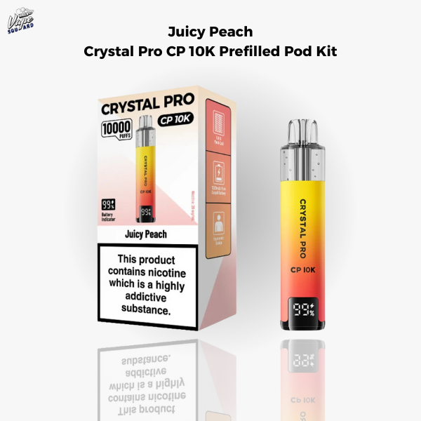Juicy Peach Crystal Pro CP 10K Prefilled Pod Kit