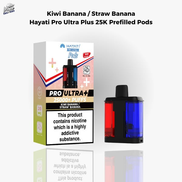 Kiwi Banana / Straw Banana Hayati Pro Ultra Plus 25K Prefilled Pods