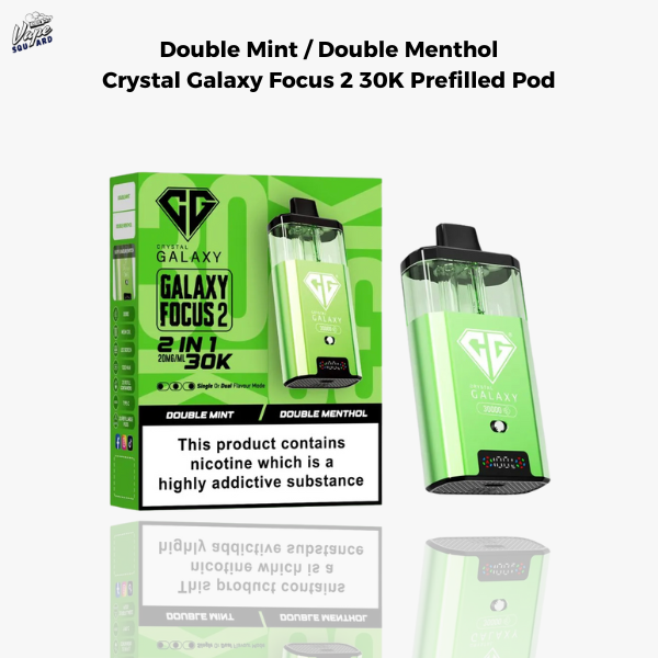 Kiwi Passionfruit Guava / Passionfruit Raspberry Crystal Galaxy Focus 2 30K Prefilled Pod