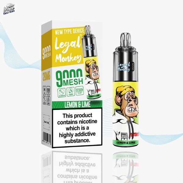 Lemon and Lime Legal Monkey 9000 Prefilled Pod Kit