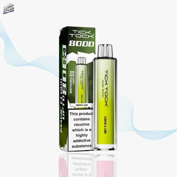 Lemon and Lime Tick Tock Magic 8000 Prefilled Vape Lemon and Lime Tick Tock Magic 8000 Prefilled Vape