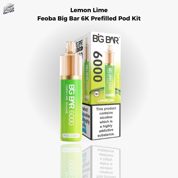Lemon Lime Feoba Big Bar 6K Prefilled Pod Kit