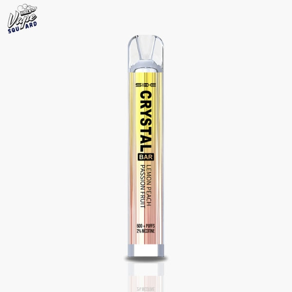 Lemon Peach Passion Fruit SKE Crystal Bar 600 Prefilled Vape