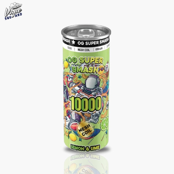 Lemon and Lime OG Super Smash 10000 Puffs Prefilled Vape