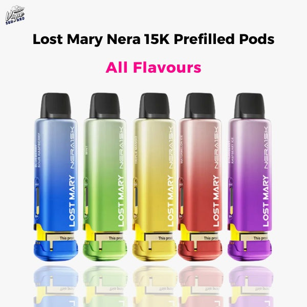 lost mary 15k flavors Nera Prefilled Pod VUSE Alto Case - User Type-Advanced vaper Flavor:Bonker Berries
