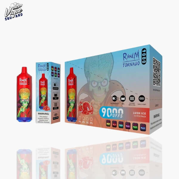 Lush Ice RandM Tornado 9000 Puffs Prefilled Vape Lush Ice RandM Tornado 9000 Puffs Prefilled Vape