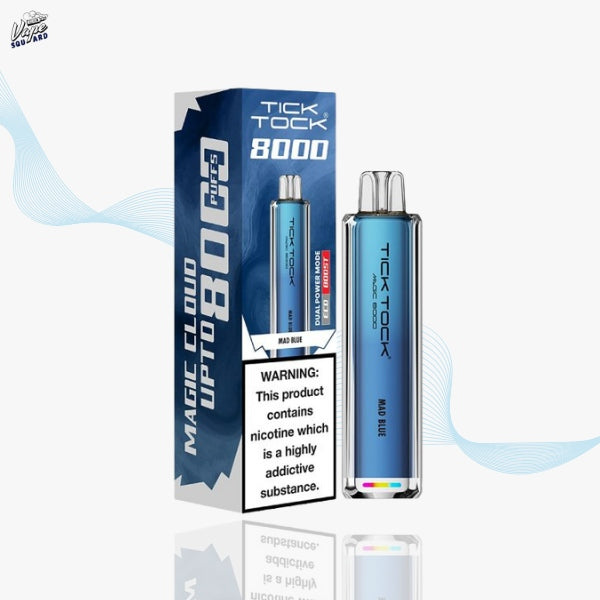 Mad Blue Tick Tock Magic 8000 Prefilled Vape Mad Blue Tick Tock Magic 8000 Prefilled Vape