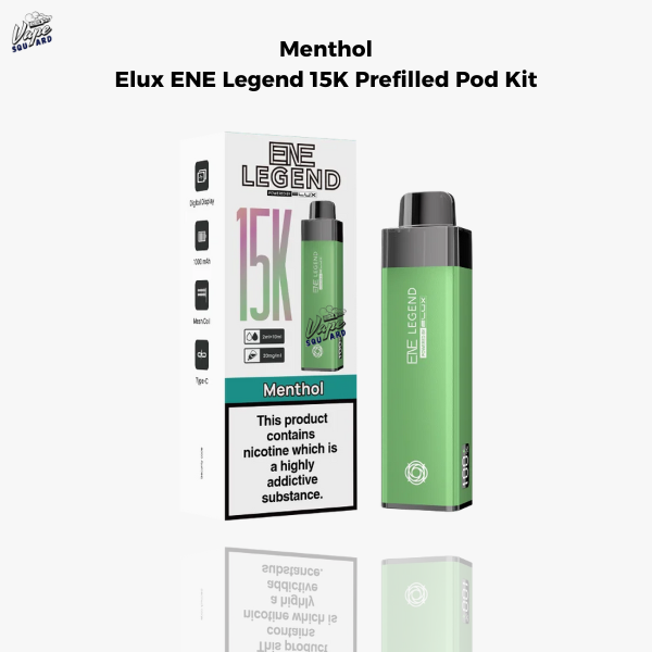 Menthol Elux ENE Legend 15K Prefilled Pod Kit
