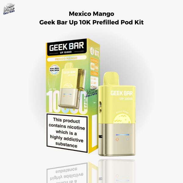Mexico Mango Geek Bar Up 10K Prefilled Pod Kit