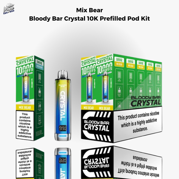 Mix Bear Bloody Bar Crystal 10K Prefilled Pod Kit
