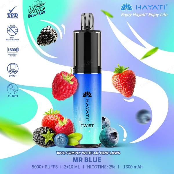 Mr Blue Hayati Twist 5000 Puffs Prefilled Vape