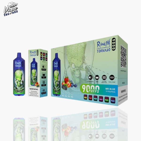 Mr Blue RandM Tornado 9000 Puffs Prefilled Vape