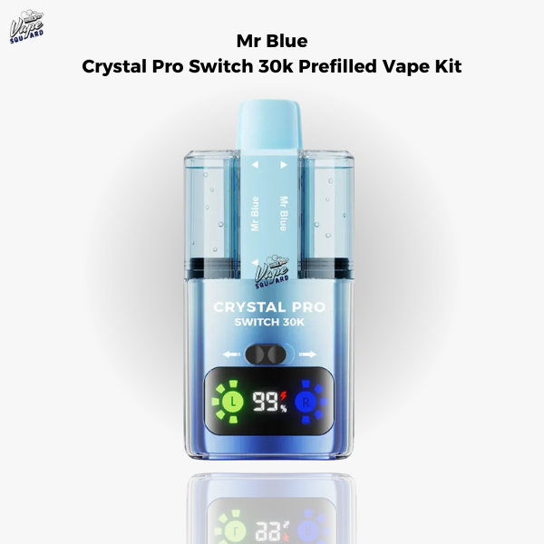 Mr Blue (Single) Crystal Pro Switch 30k Prefilled Vape Kit