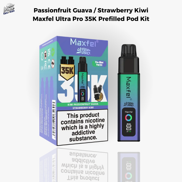 Passionfruit Guava / Strawberry Kiwi Maxfel Ultra Pro 35K Prefilled Pod Kit
