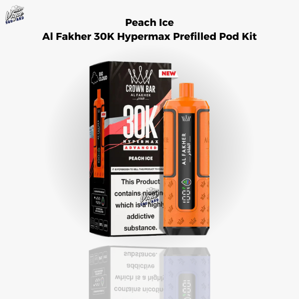 Peach Ice Al Fakher 30K Hypermax Prefilled Pod Kit