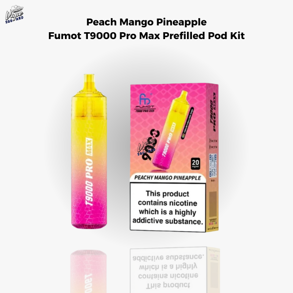 Peach Mango Pineapple Fumot T9000 Pro Max Prefilled Pod Kit