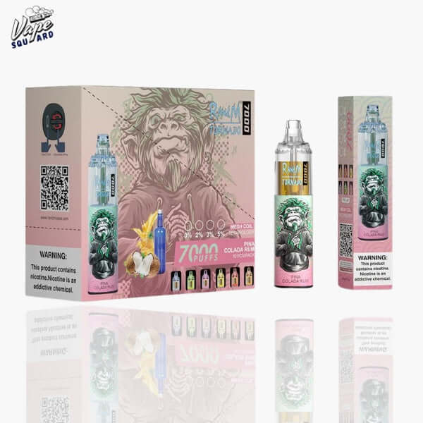 Pina Colada Rum RandM Tornado 7000 Puffs Prefilled Vape