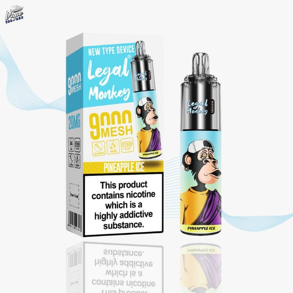 Pineapple Ice Legal Monkey 9000 Prefilled Pod Kit Pineapple Ice Legal Monkey 9000 Prefilled Pod Kit
