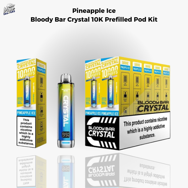 Pineapple Ice Bloody Bar Crystal 10K Prefilled Pod Kit