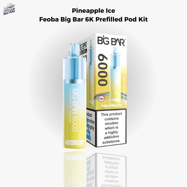 Pineapple Ice Feoba Big Bar 6K Prefilled Pod Kit