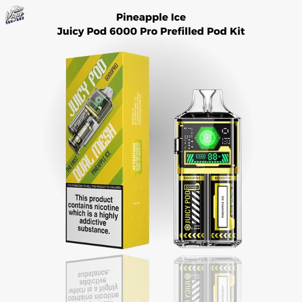 Pineapple Ice Juicy Pod 6000 Pro Prefilled Pod Kit
