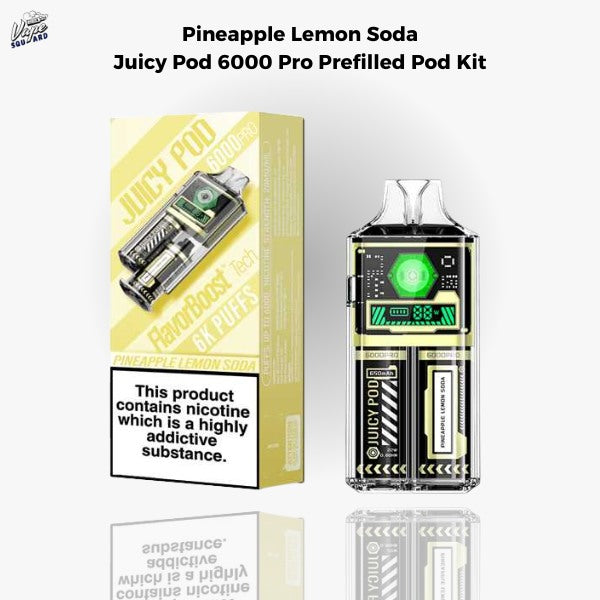 Pineapple Lemon Soda Juicy Pod 6000 Pro Prefilled Pod Kit